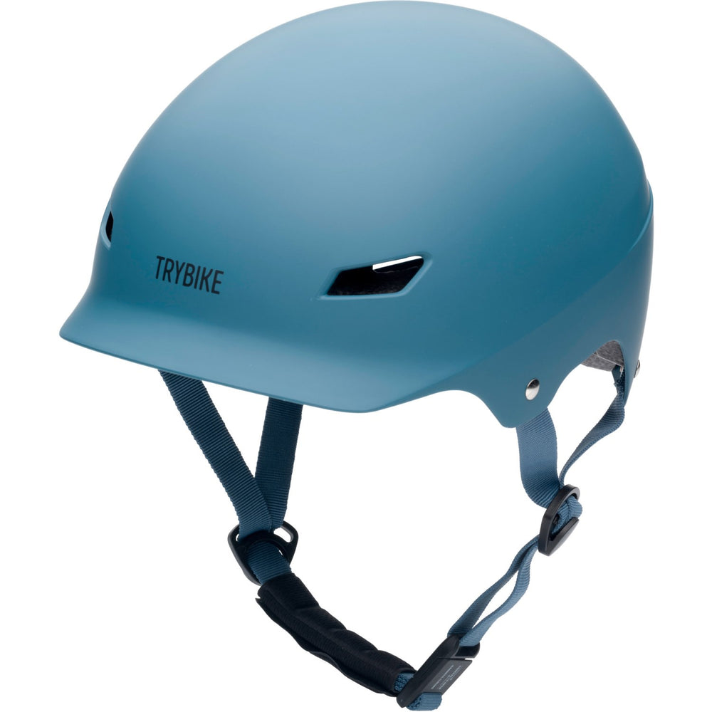 Køb Trybike Vintage Blue Cykelhjelm Med retrolook