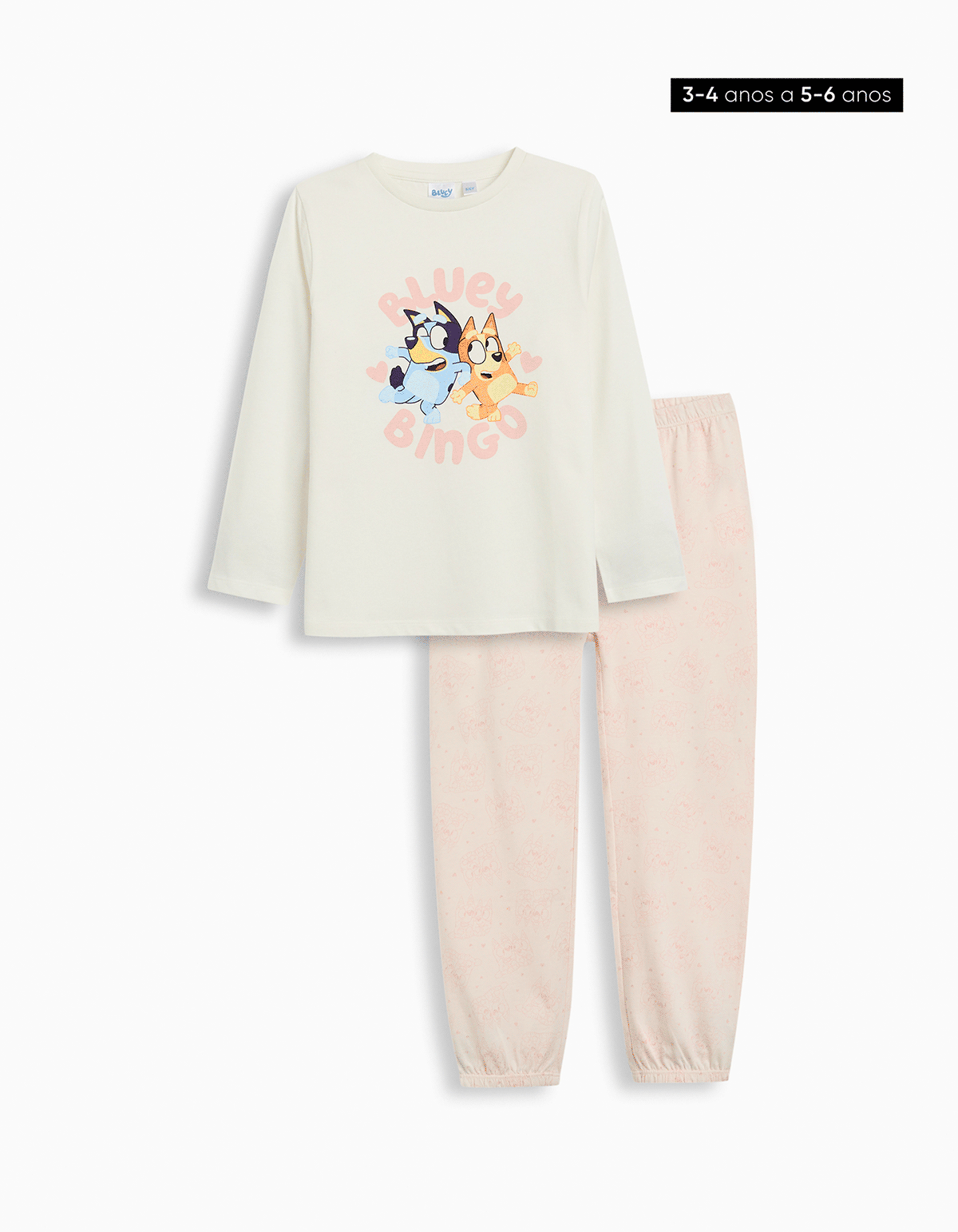 Pijama 'Bluey', Menina, Branco