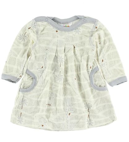 Joha Kleid - Bambus - Elfenbein/Grau m. Tier