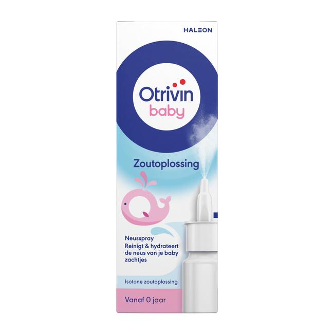 Otrivin Baby Zoutoplossing Neusspray bij een Verstopte Neus 15 ML