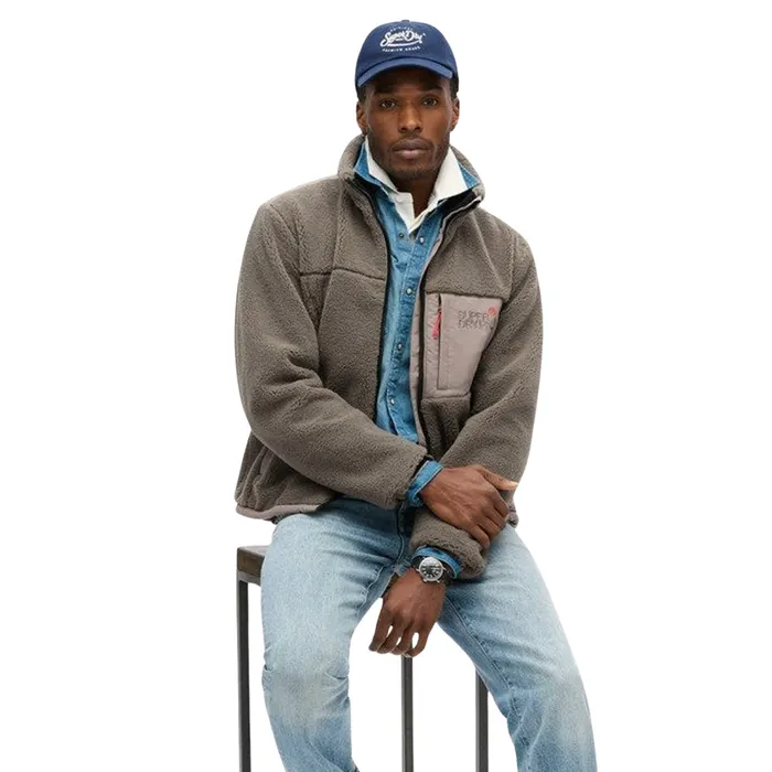 Superdry Relaxed Fleece Trekker Jas Heren