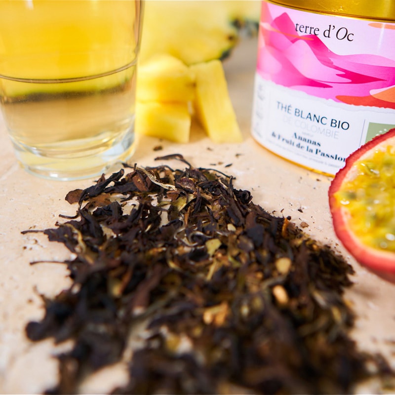 Thé blanc bio de Colombie - Ananas & passion - 50 g