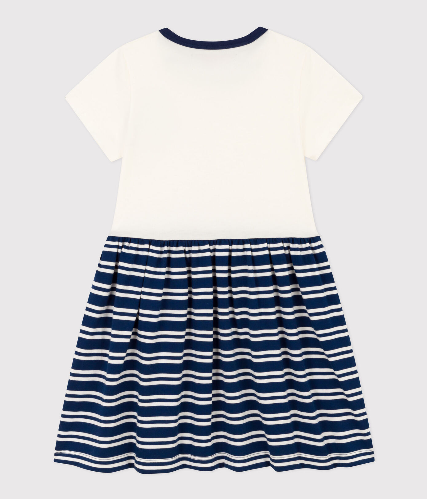Robe manches courtes en coton enfant fille