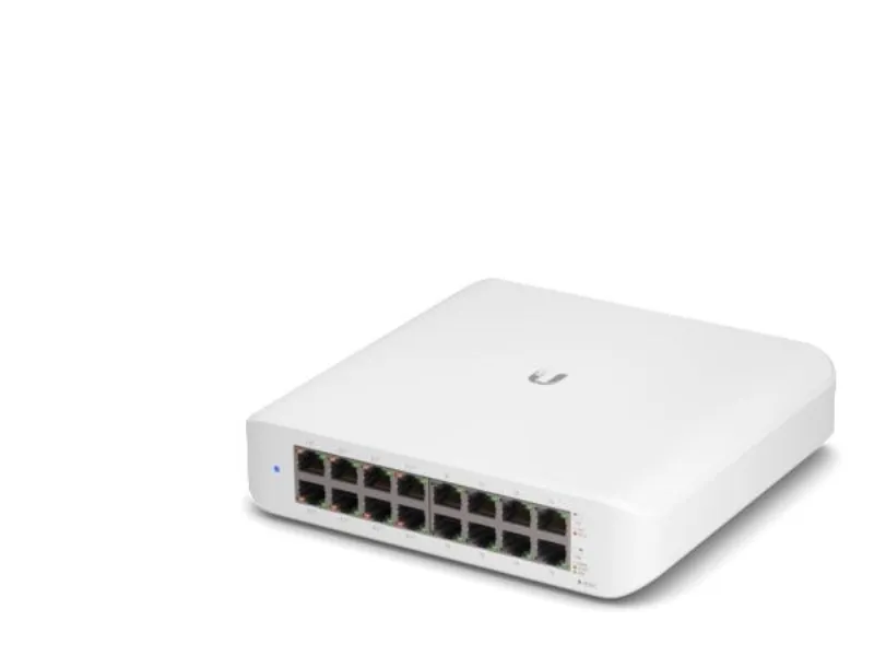 Ubiquiti UniFi Switch Lite USW-Lite-16-POE - Switch - Administreret - 16 x 10/100/1000 (8 PoE ) - desktop, væg-monterbar - PoE  (45 W)