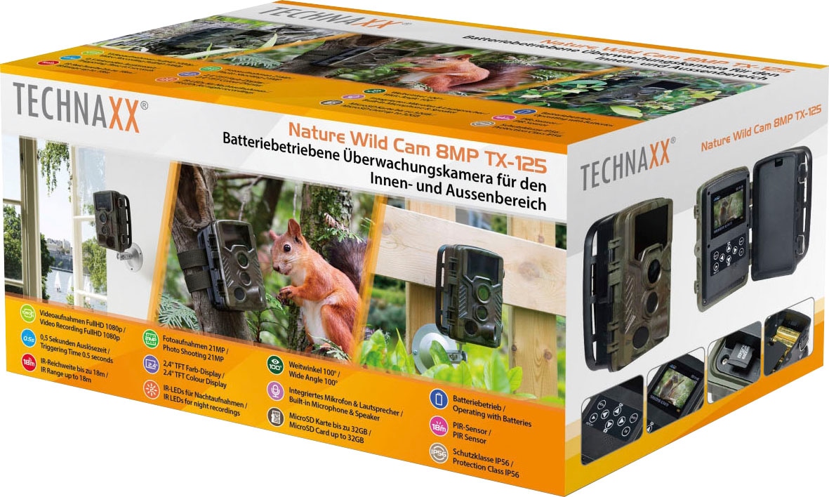 Technaxx Überwachungskamera »Nature Wild Cam 8MP TX-125« Innenbereich;Aussenbereich 1 Stk. tlg.