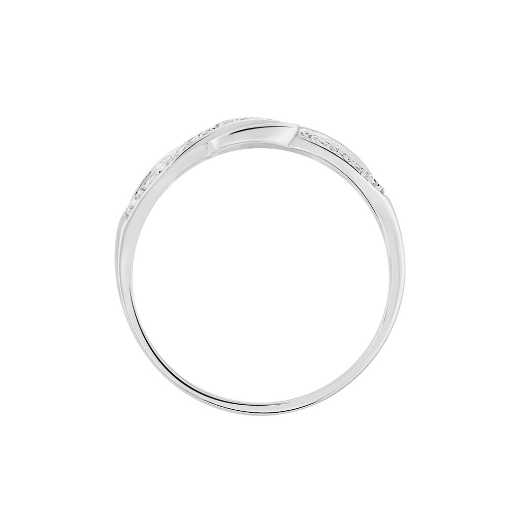 Bague Vaguelette Or Blanc Diamant
