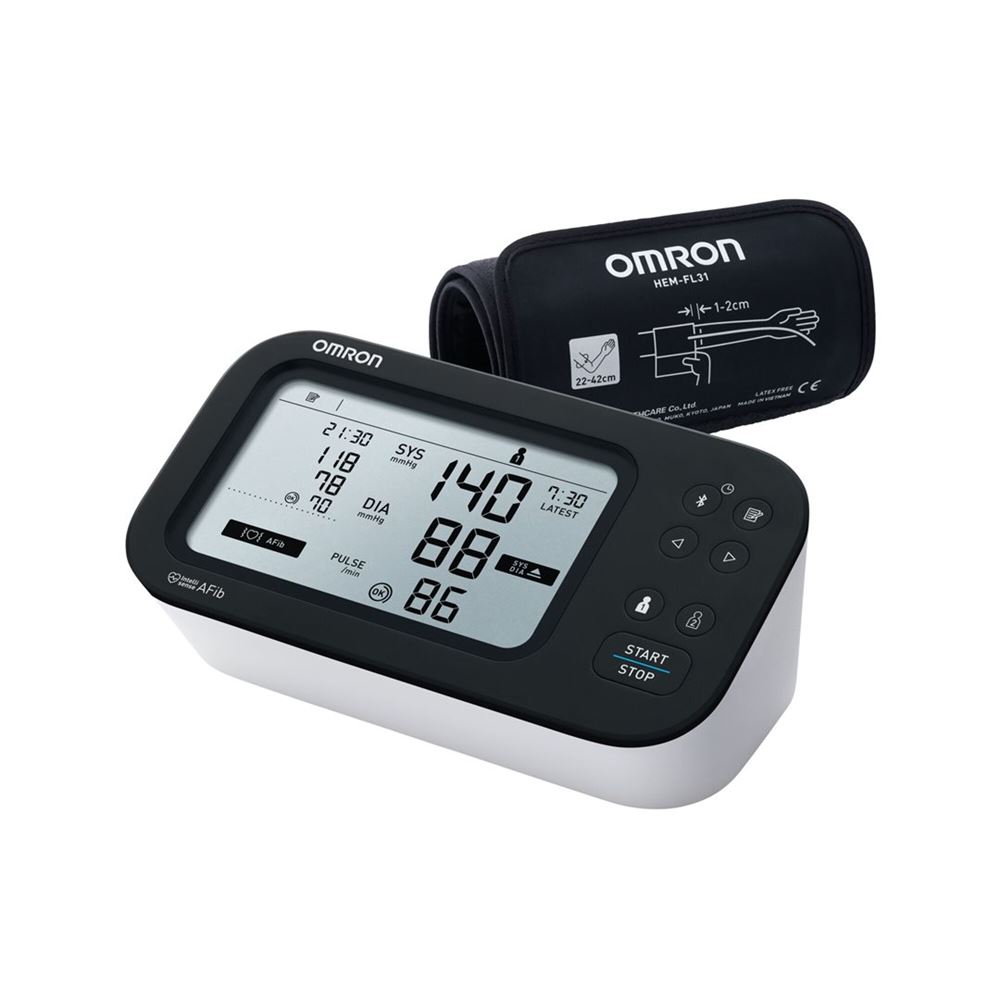 OMRON Blutdruck Oberarm M7<br>1 Stück, Intelli IT Afib mit Omron Connect App inklusive Gratisservice