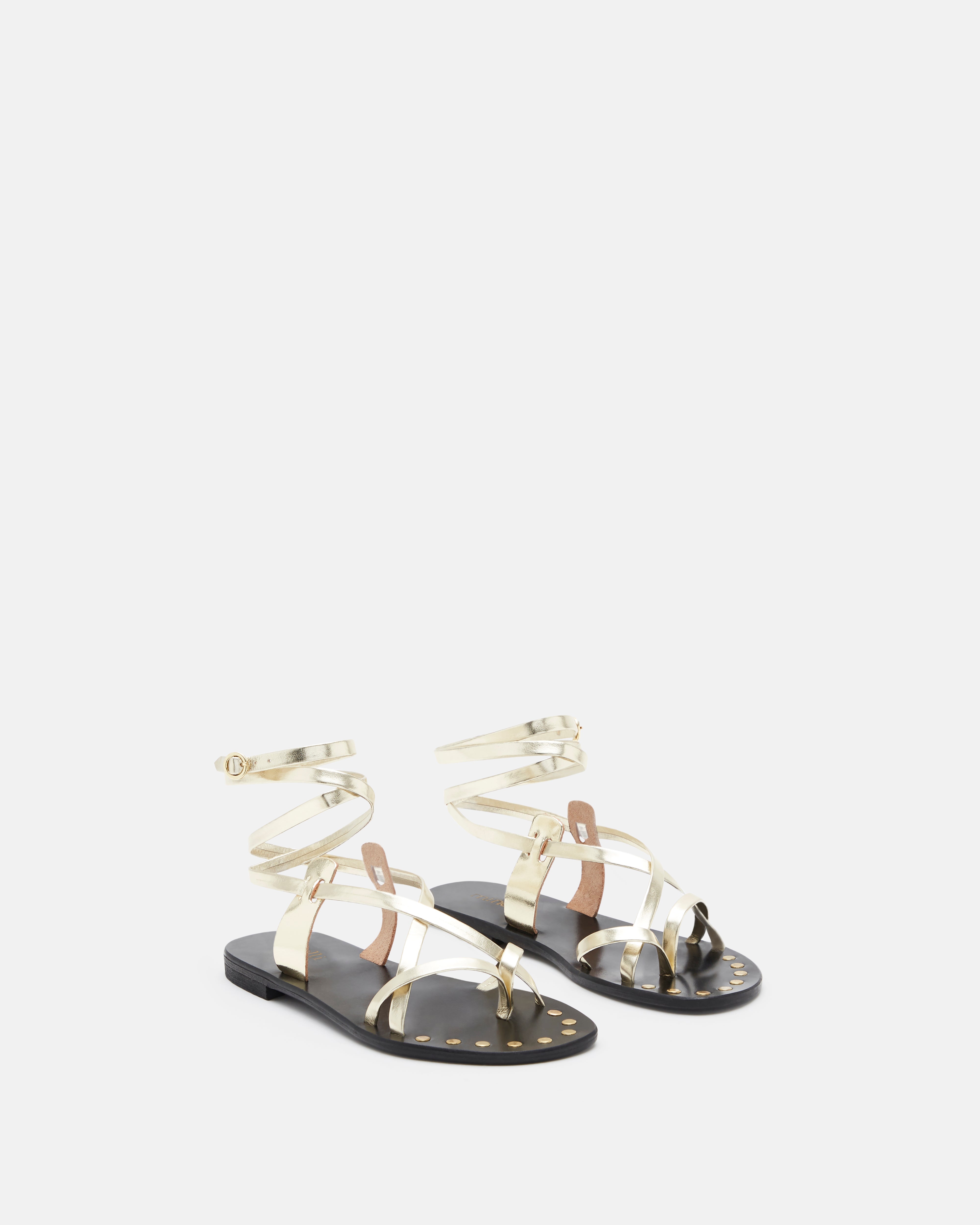 SANDALES MYA/MET PLATINE