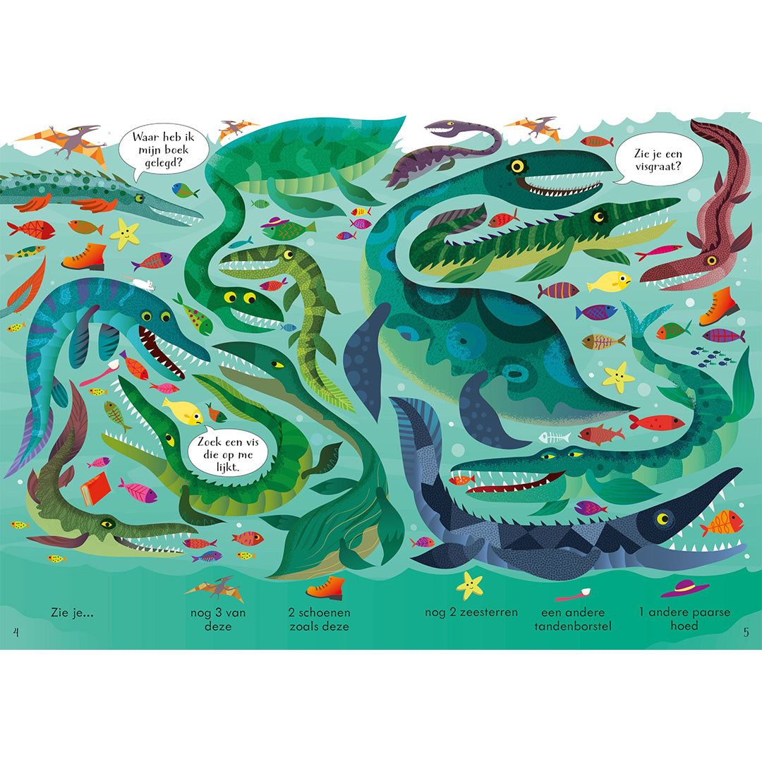 Uitgeverij usborne spelletjeskoffer dinosaurussen