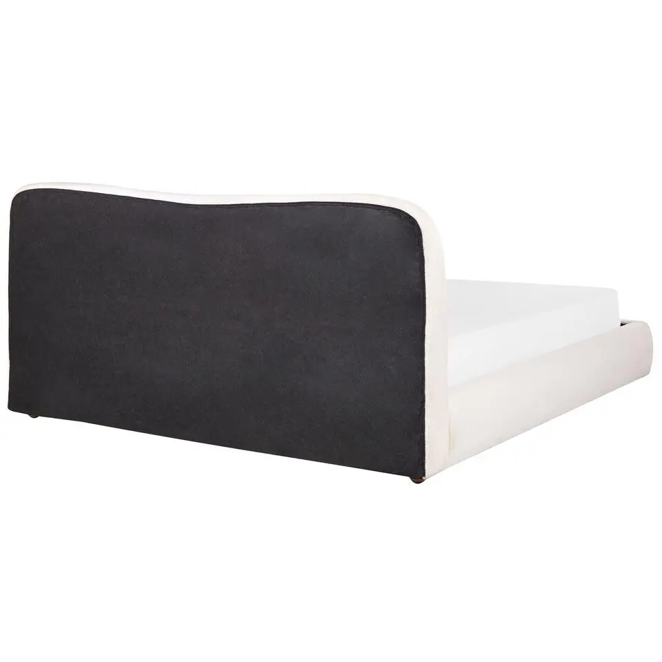 BLAGNAC - Bed met opbergruimte - Wit - 180 x 200 cm - Bouclé