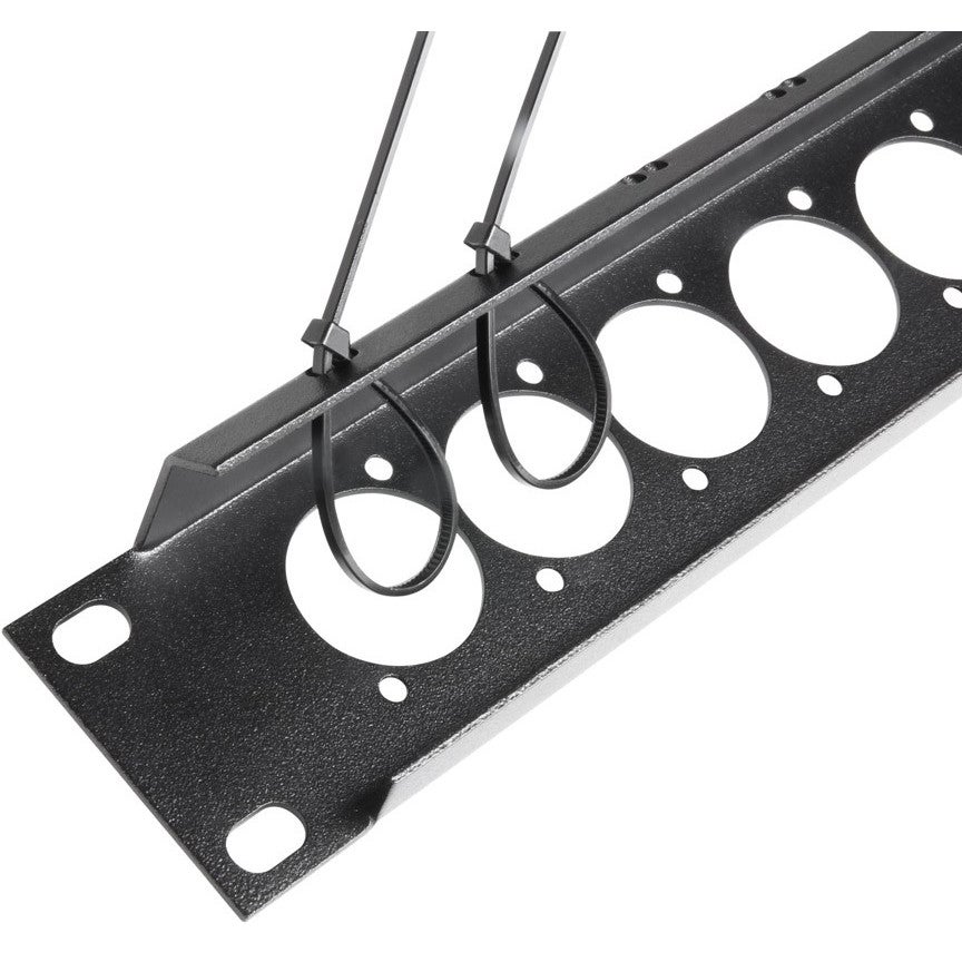 Adam Hall 872225 paneel voor 16x XLR met kabelbinders 1U
