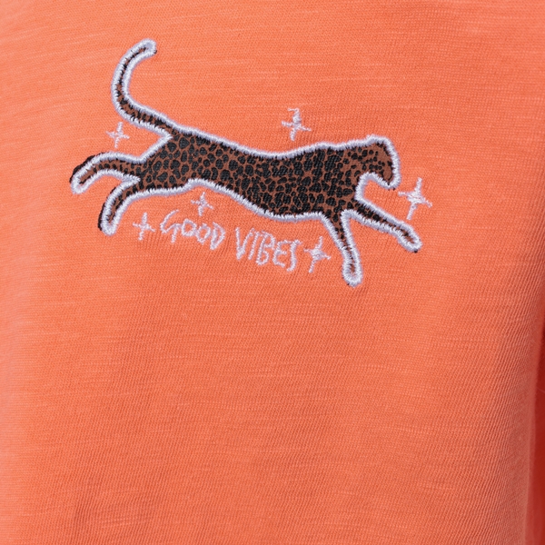TwoDay meisjes T-shirt roze met knoop