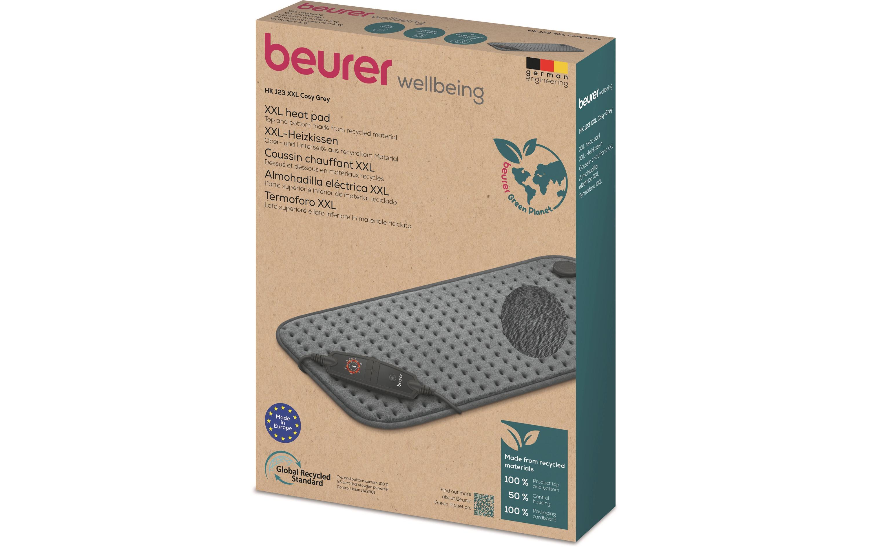 Heizkissen HK 123 XXL Cosy Grey Green Planet NetzbetriebBeheizbares Kissen