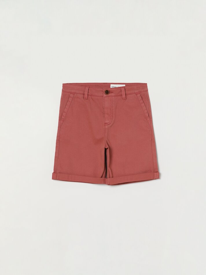Bermuda chino stretch - Vermelho lavado