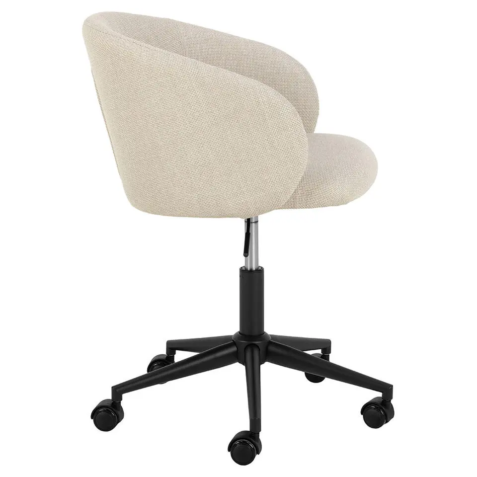 Hioshop Eleanor kantoorstoel beige