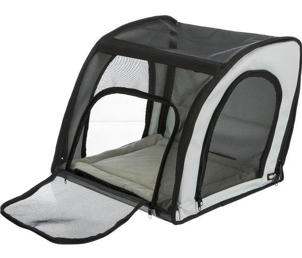 Trixie Autositz, grau/schwarz, ca. B44/H37/T40
