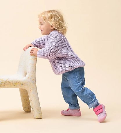Affenzahn Lauflernschuh - Leather Gassi Unicorn - Rose