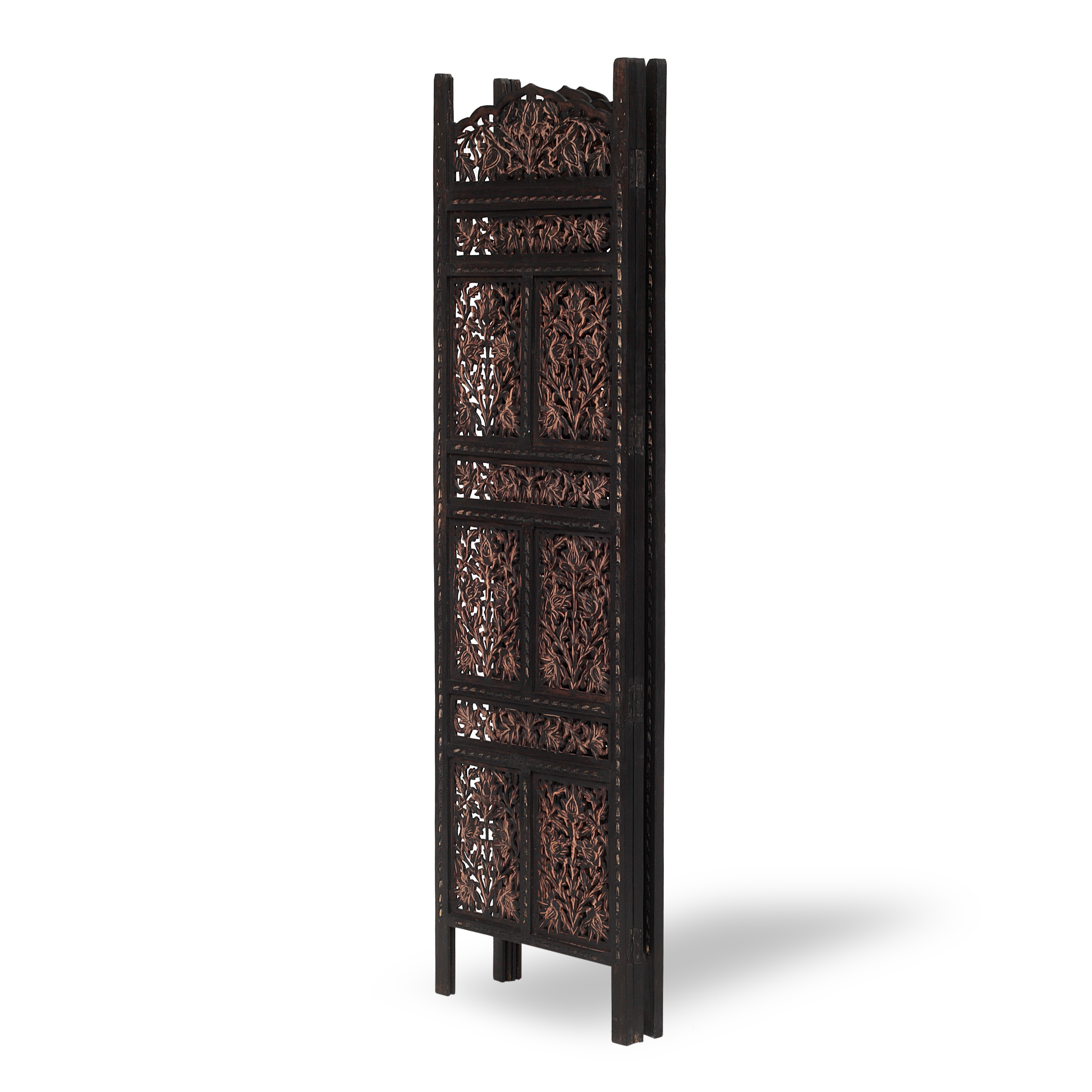Paravent 'Salipur', braun, B 150 cm, H 180 cm von fischer's lagerhaus