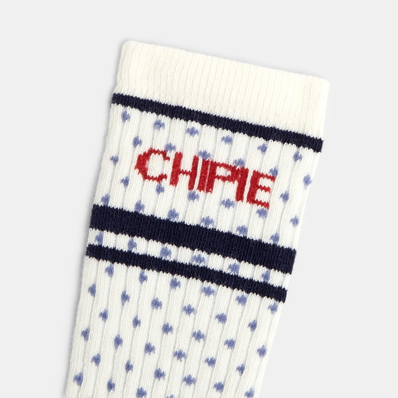 Chaussettes brodées Chipie blanches fille
