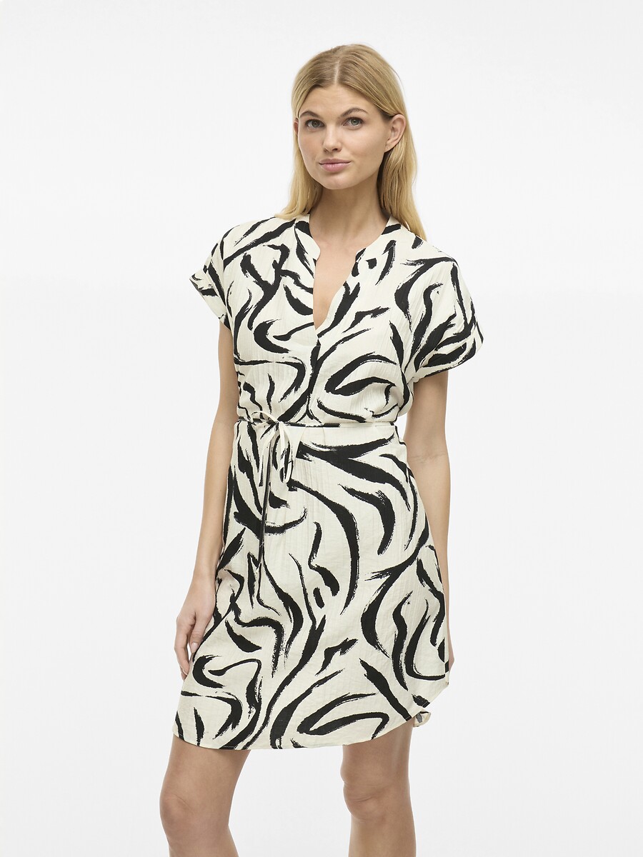 VILA<br>Vestido curto estampado
