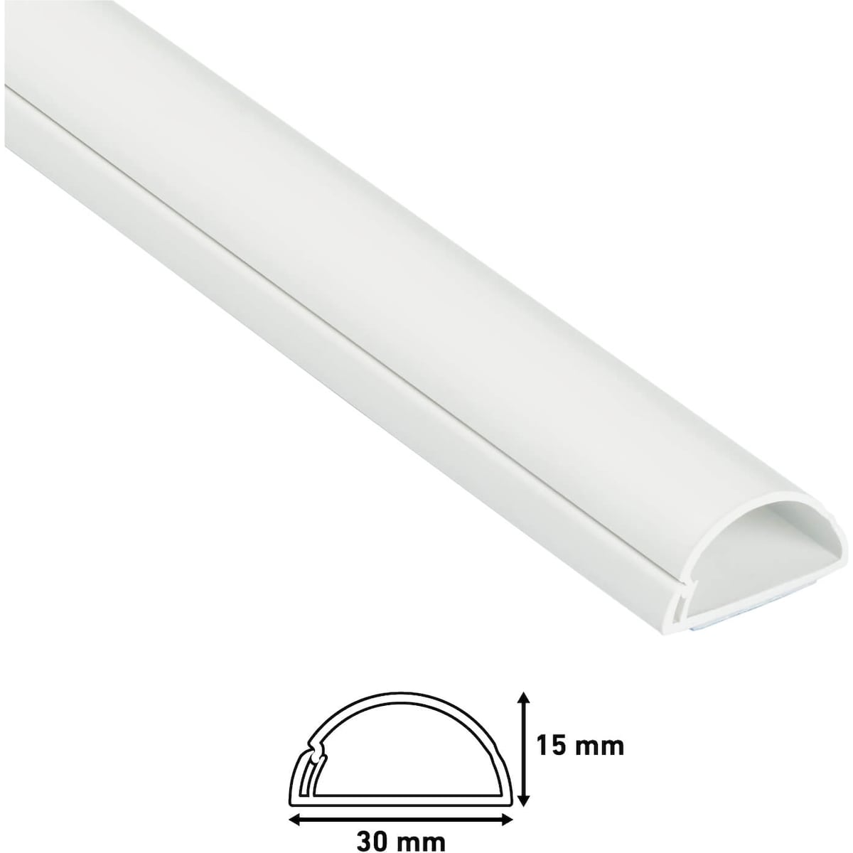 D-Line kabelkanalsett (hvit)