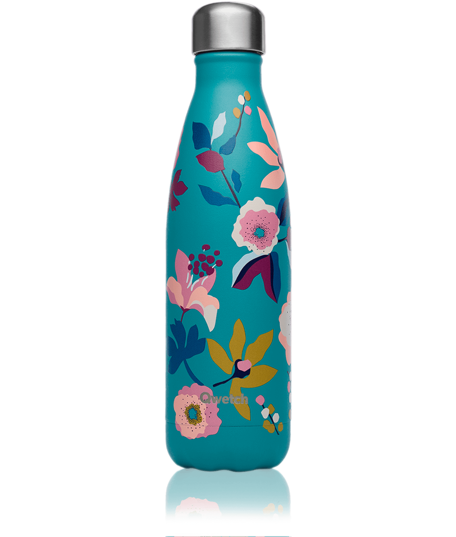 Bouteille isotherme 50Cl-QWETCH Motif Boh&egrave;me Bleue