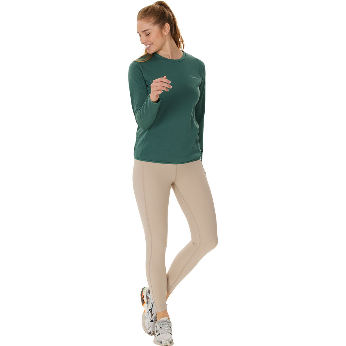 Endurance Leah Waffle Langærmet Løbe T-shirt Dame