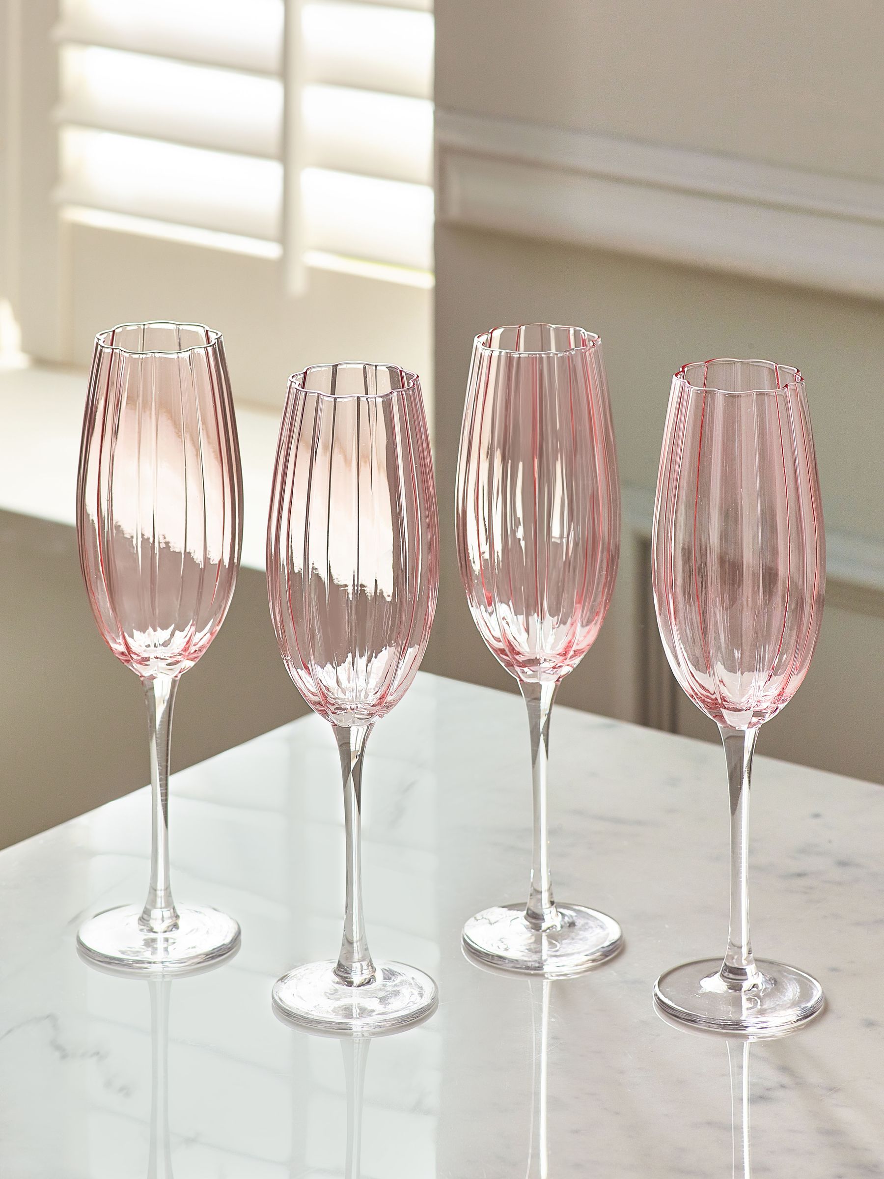 Set van 4 Ottilie champagneflûtes