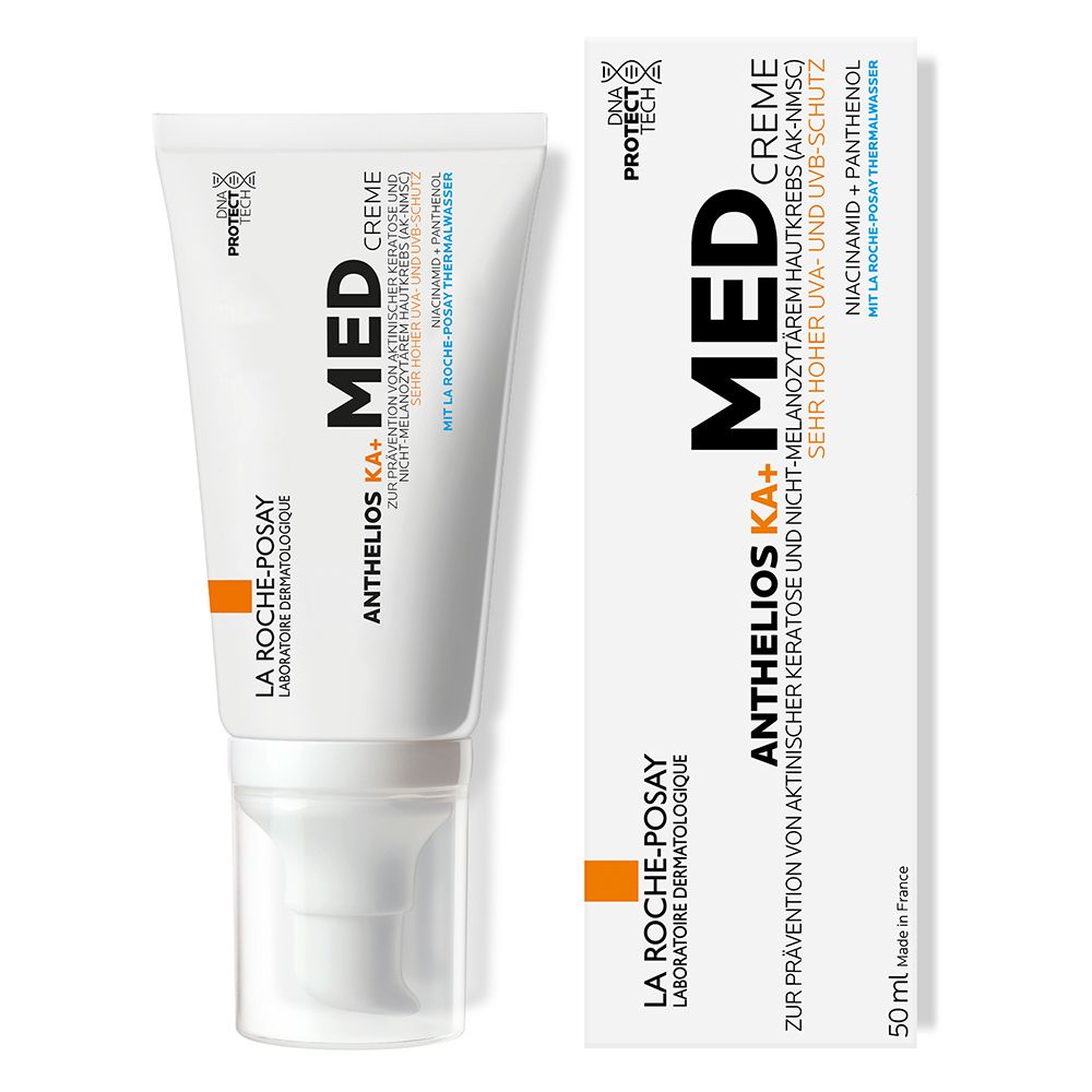 La Roche Posay Anthelios KA+ MED Creme: Hochwirksame Sonnencreme zur Prävention aktinischer Keratose (AK) und nicht-melanozytärem Hautkrebs (NMSC).