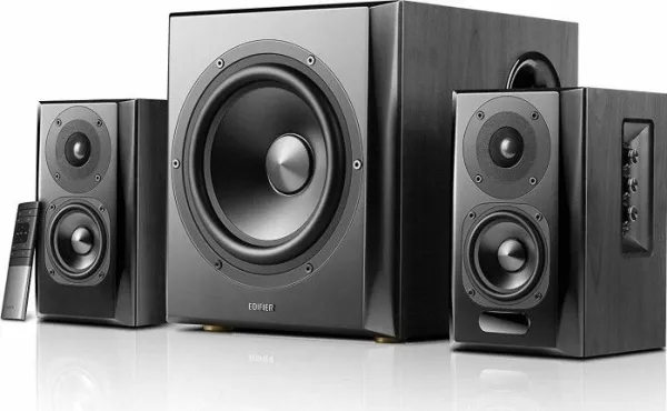 Edifier S351DB - Højttalersystem - til PC - 2.1-kanal - trådløs - Bluetooth - 150 Watt (Total)