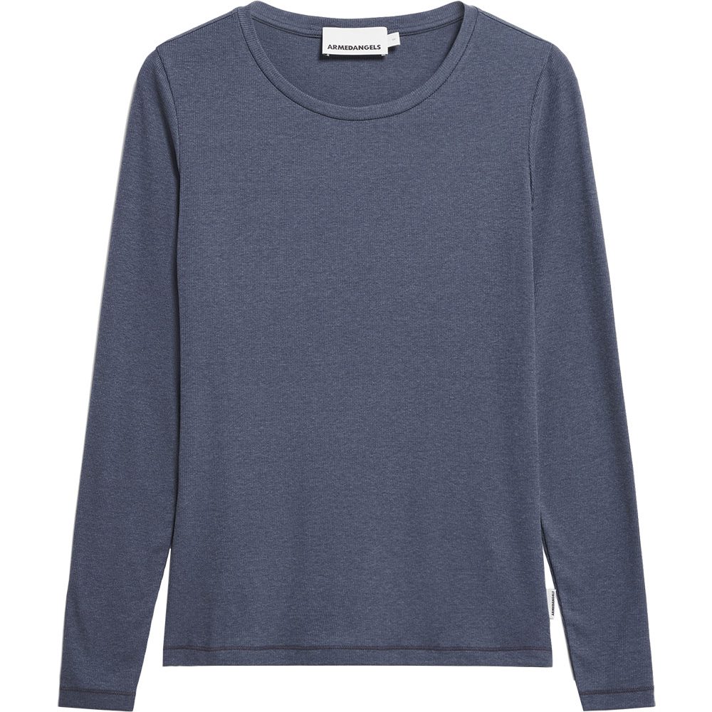 Armedangels Jaaleaa Longsleeve Damen moonlight gray