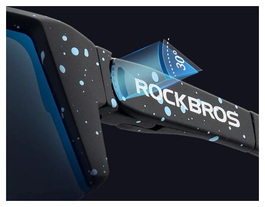 Lunettes de cyclisme polarisées Rockbros SP297 - noir