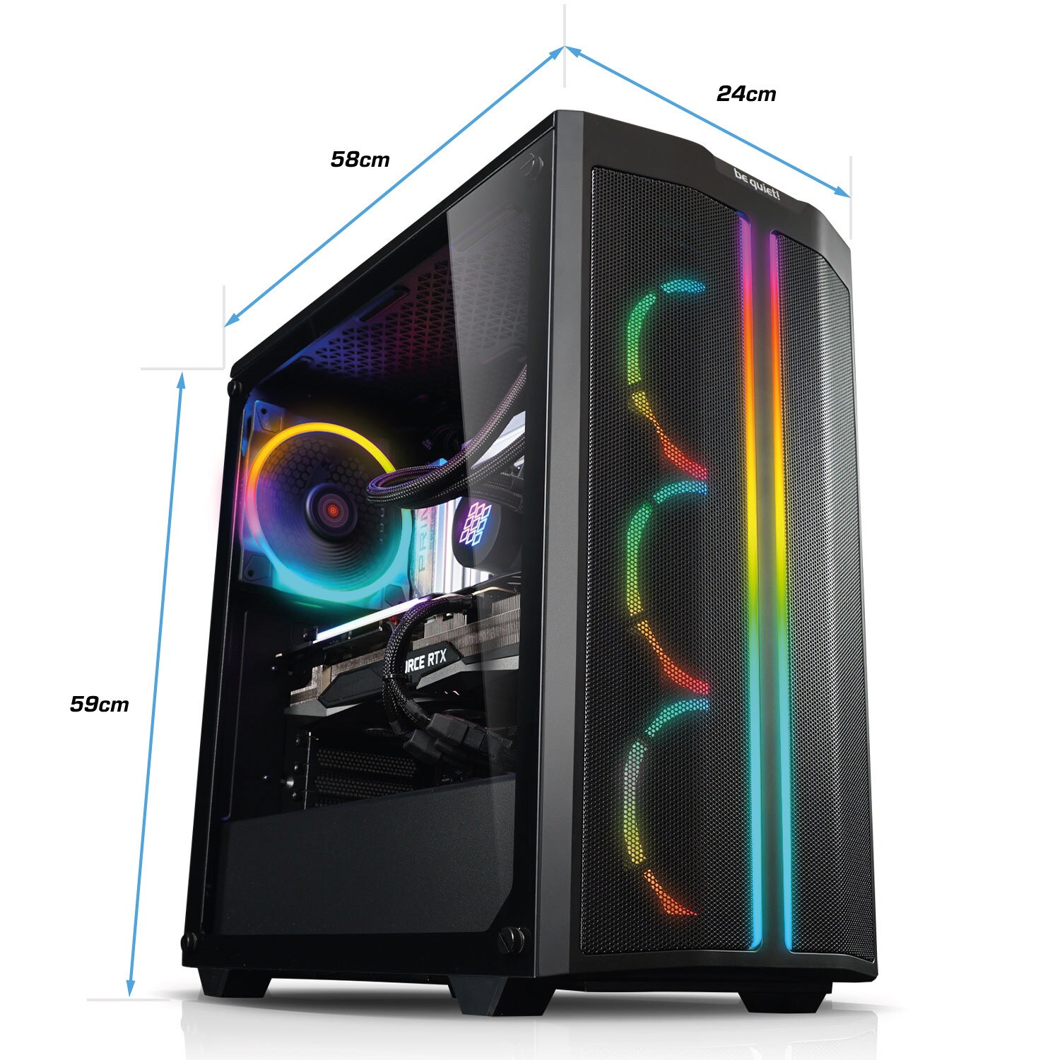 Gaming PC Blizzard 12 Intel Core i7-12700KF, 32GB DDR5, NVIDIA RTX 4070 Ti Super 16 GB, 2TB SSD, 4TB HDD, Windows 11