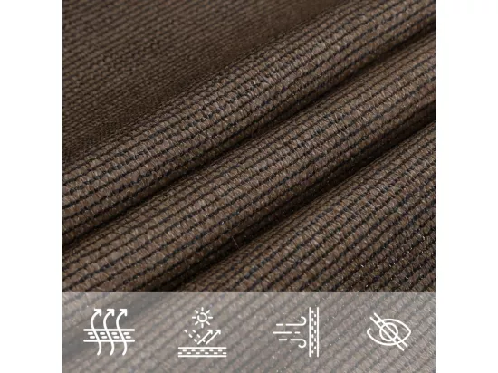 Voile d'ombrage 160 g/m² Marron 2,5x2,5 m PEHD