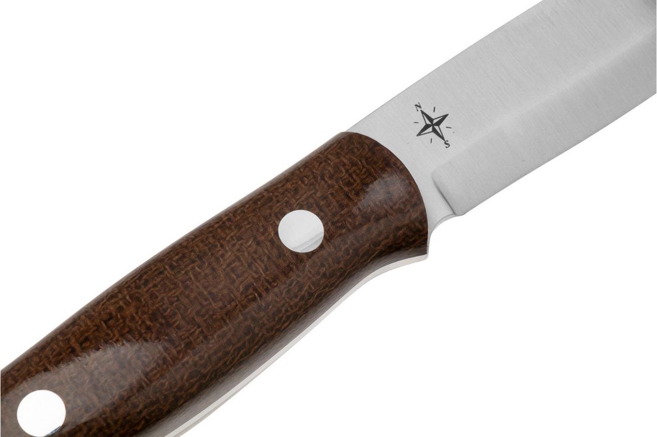 Bark River Bushcrafter 1 LT, CPM 3V Tan Burlap Micarta, bushcraftmes