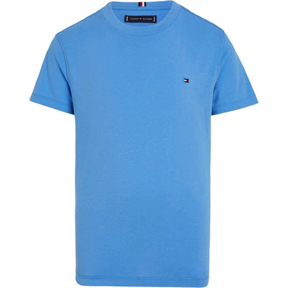 Køb Tommy Hilfiger Essential Cotton T-Shirt Blue Spell