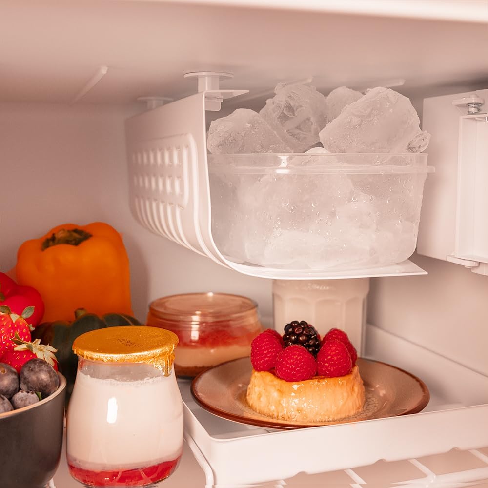 Cecotec Mini Frigo Bolero CoolMarket TT Origin 45 Rouge. Réfrigérateur de Table Rétro 45L, 55 cm de Haut, 44,7 cm de Large, Classe Énergétique E, Bac à Glaçons et Poignée Chromée, Rouge