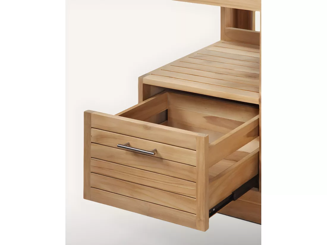 Oasis - Meuble salle de bain en teck massif 120 cm