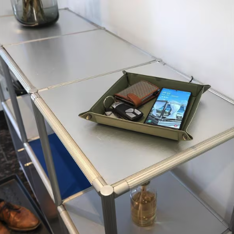 (15W) USB C Qi Wireless Charging Ladestation SmartTray Ladematte (4s541637) - Schwarz