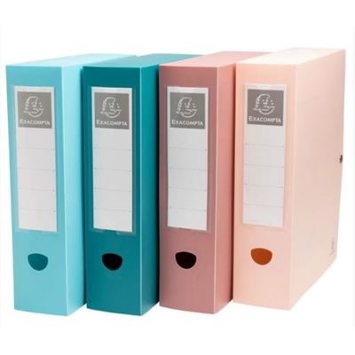 Exacompta Skandi - Boîte de rangement - Dos 8 cm - Couleurs assorties