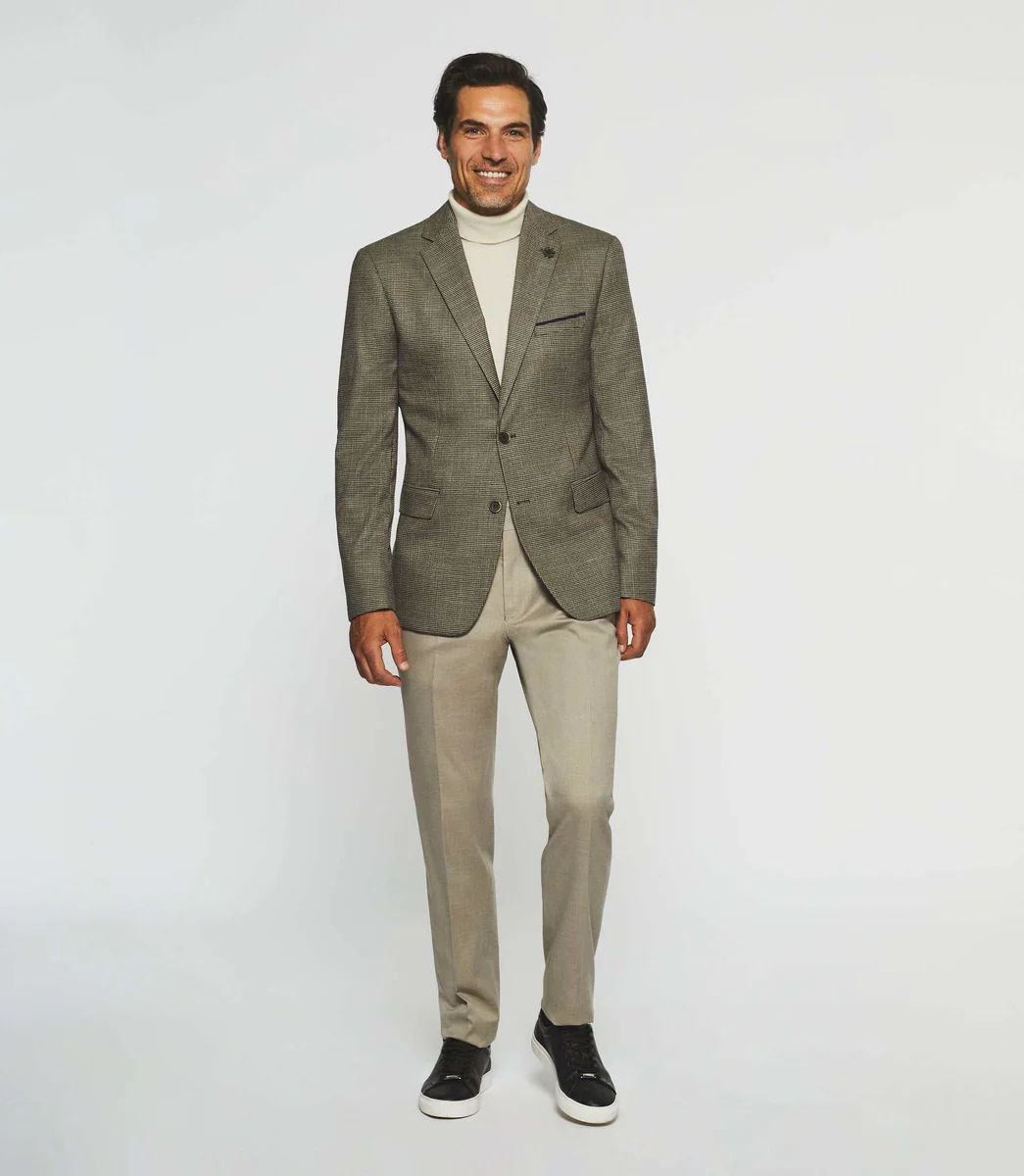 Veste motif pied de puce marron DANDY