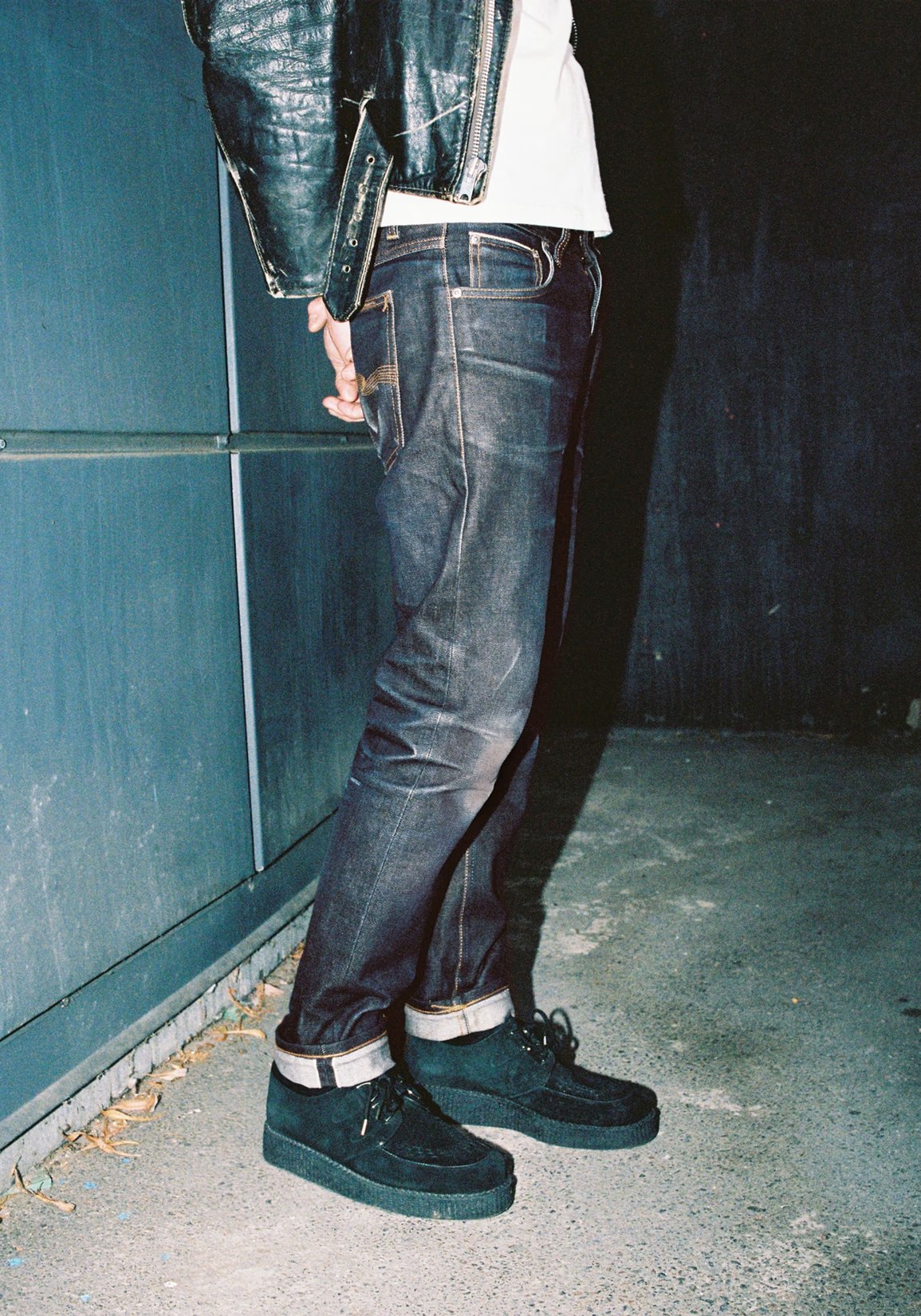 Nudie Jeans Jeans Solid Ollie Dry Japan Selvage
