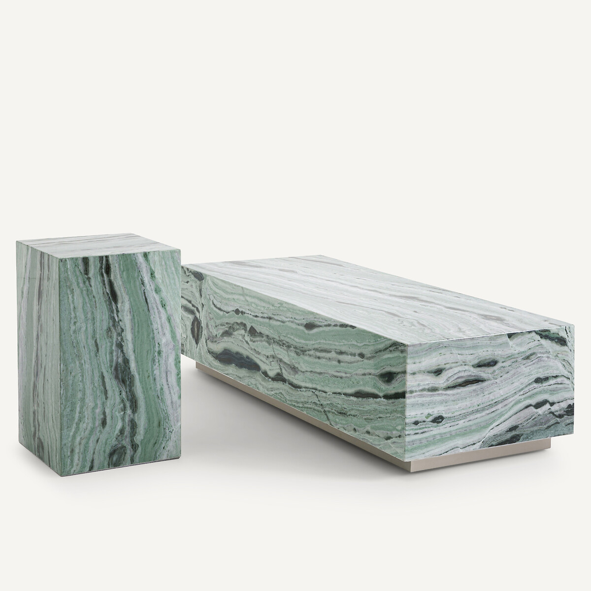 AM.PM<br>Mesa lateral em mármore verde, Alcana.