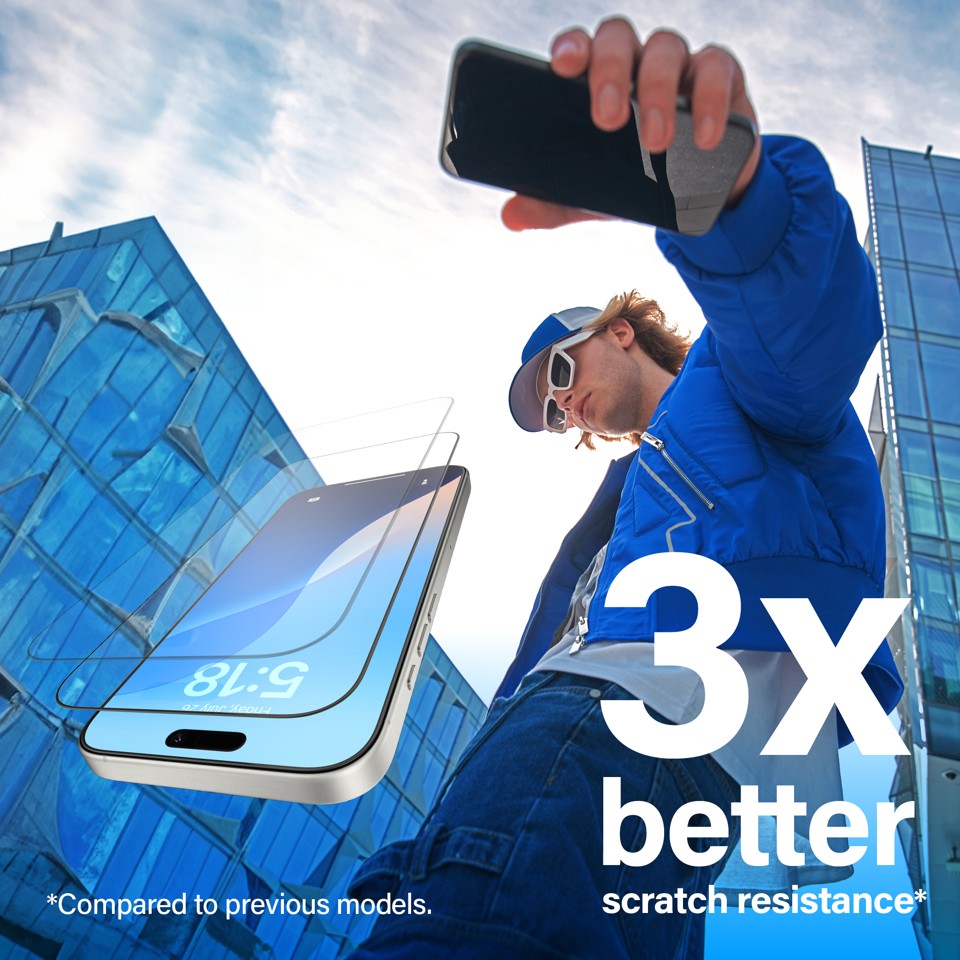 PanzerGlass - Gaming Skærmbeskyttelse - iPhone 16 Pro - Ultra Wide Fit
