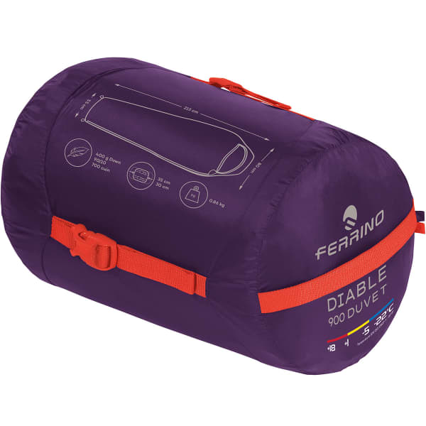 Sac de couchage FERRINO DIABLE 900 DUVET RDS DOWN PURPLE