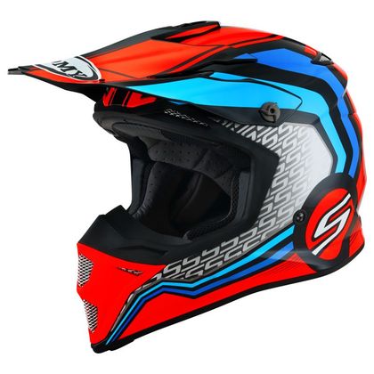 Casque cross Suomy MX SPEED PRO MIPS - FORWARD - ORANGE/BLUE 2023 - Orange