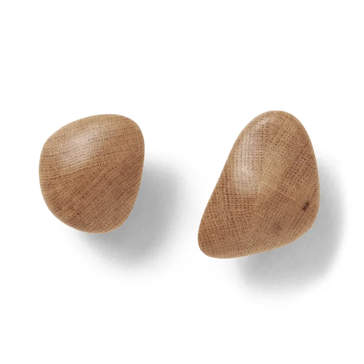 Ferm Living - Cairn Wandhaken, Eiche (2er-Set)