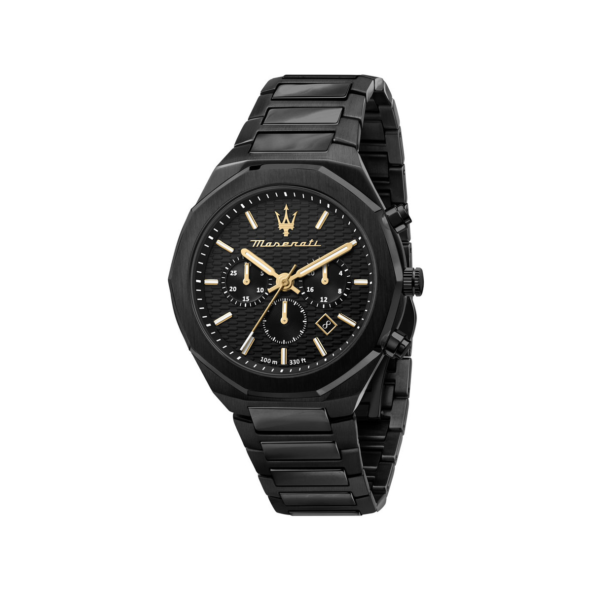 Montre MASERATI homme bracelet acier noir