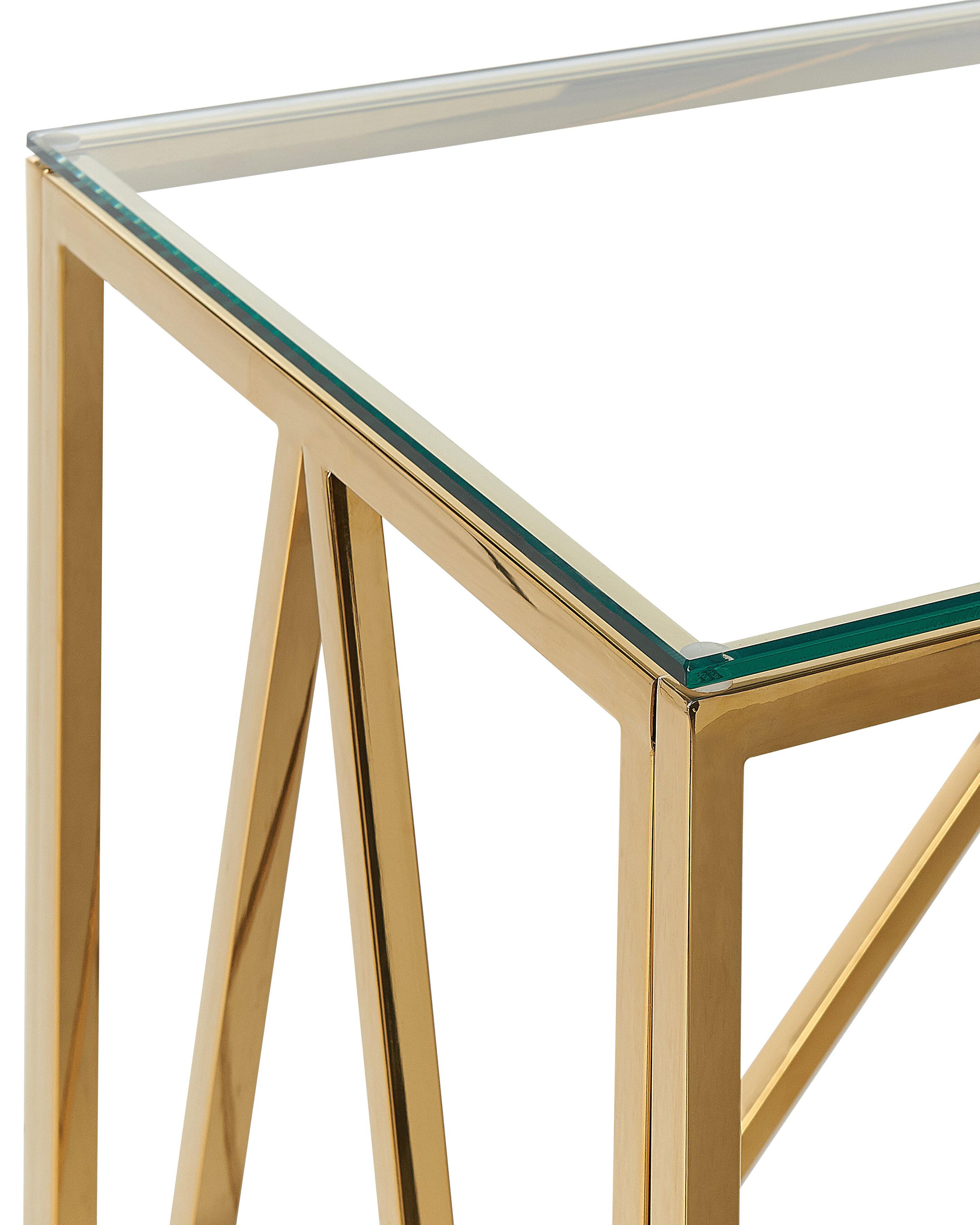 Sidetable WESO Veiligheidsglas Goud