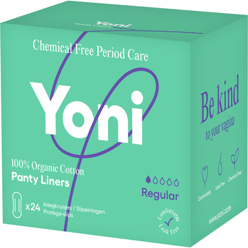 Yoni inlegkruisjes regular 100% biologisch katoen 24 stuks
